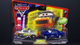 BRENT MUSTANGBURGER and DARREL CARTRIP Cars 2 Disney Pixar DieCast Toys Mattel [upl. by Thielen]