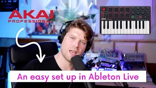 How to Setup the AKAI MPK MINI MK3 in Ableton Live an Easy Guide [upl. by Acirretahs212]