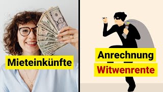 So werden Mieteinnahmen auf die Witwenrente angerechnet [upl. by Mae864]