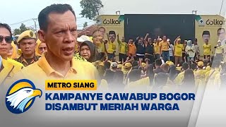 Kampanye Cawabup Bogor Disambut Meriah Warga Metro Siang [upl. by Lunette]