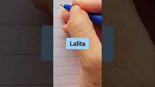 Lalita happy handwriting beautiful tipsandtrick request name art artist WriteItUp3 [upl. by Nairda]