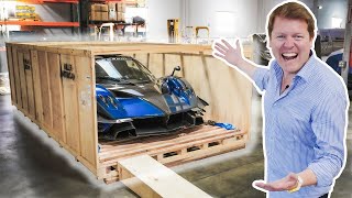 HYPERCAR CRATE UNBOXING Pagani Zonda Revolucion Delivery Day [upl. by Neibaf]