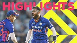 Pandya Stars for Impressive India  Highlights  England v India  1st Mens Vitality IT20 2022 [upl. by Maclaine282]