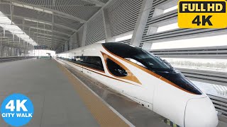 4k Chinese bullet train  Fast train  High speed train [upl. by Asseram]