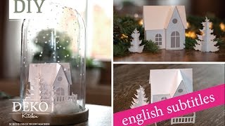 Weihnachtsdeko basteln  Winterlandschaft Tutorial  Winter wonderland Howto  Deko Kitchen [upl. by Atiekahs160]