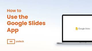 How To Use The Google Slides App With Yodeck [upl. by Wauters]