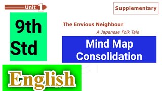 9th Std  English  Unit 1  The Envious Neighbour  Mind Map  Cinsolidation [upl. by Nilram932]