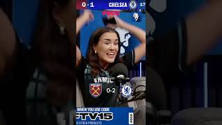 GOAL REACTIONS CHELSEA VS WEST HAM [upl. by Deacon]