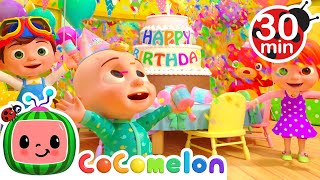 JJs Happy Birthday Song  Cocomelon  Nursery Rhymes  Colors for Kids [upl. by Ellennahs]