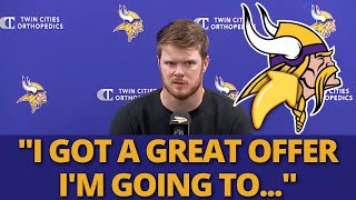 BREAKING NEWS VIKINGS QB JUST DECIDED HIS DESTINY HES SAYING GOODBYE VIKINGS NEWS [upl. by Zildjian]