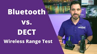 Bluetooth vs DECT Wireless Headset Range Test [upl. by Ern]