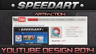 Youtube Design 2014  Speedart  by ArtFaction™ [upl. by Grenier]