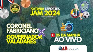 Governador Valadares X Coronel Fabriciano  JAM 2024  futebol ao vivo Olimpiadas da ADV [upl. by Niarda]