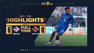 United States 60 Trinidad and Tobago  HIGHLIGHTS  2023 Gold Cup [upl. by Lindahl]