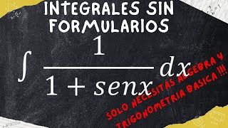 Necesitas muchos formularios para las integrales o conocer lo básico de algebra y trigonometría [upl. by Cynera]