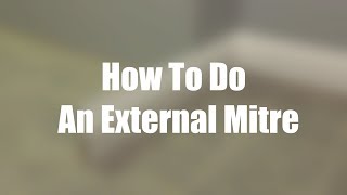 How To Do An External Mitre On Skirting Boards  Skirting World Tutorials [upl. by Ammadas]