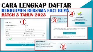 CARA LENGKAP DAFTAR REKRUTMEN BERSAMA FHCI BUMN BATCH 3 TAHUN 2023 [upl. by Shuma740]