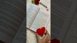 DIY heart bookmark DIY Paper origami heart bookmark DIY cute bookmark ideas shorts trending diy [upl. by Grier]