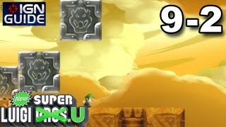 New Super Luigi U 3 Star Coin Walkthrough  Superstar Road 2 P Switch Peril [upl. by Kienan]