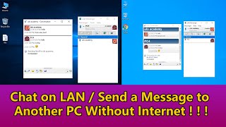 How to install and use LAN messenger  Send Message on LAN [upl. by Yrolg]