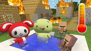 Blazing Heat in Minecraft Surviving the Scorching Challenge [upl. by Keraj]