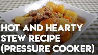 Easy Hearty Beef Stew Recipe Pressure Cooker [upl. by Aisile]