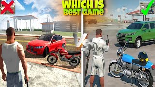 Openwolrd indian driving bike game VS Indian bike driving 3d  funntyaa [upl. by Aihsirt]