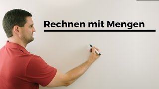 Rechnen mit Mengen Schnitt Vereinigung Differenz Komplement  Mathe by Daniel Jung [upl. by Verne151]