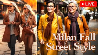 FallWinter 202324 Fashionable Outfits in Italy 🇮🇹 Milan Street Style Strolling the fashion capital [upl. by Redmond]