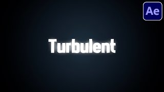 Turbulent Displace Text Effect For Tiktok Edits  After Effects Tutorial [upl. by Yehudi]