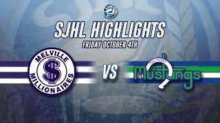 HIGHLIGHTS Melville Millionaires  Melfort Mustangs Oct 4 2024 [upl. by Asoramla640]