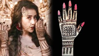 Heeramandi Malika Jaan Manisha Koirala Inspired Mehndi Design  Simple Mehndi Design [upl. by Proudlove]