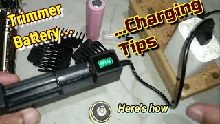 trimmer lithium battery charging tips [upl. by Faus]