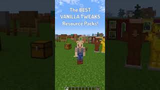 Minecrafts BEST VANILLA TWEAKS RESOURCE PACKS shorts minecraft [upl. by Neelrac]