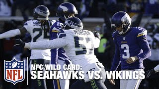 Not Even Close Blair Walsh Misses GameWinning FG  Seahawks vs Vikings  NFL [upl. by Seldun267]