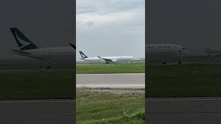 Cathay Pacific Taxi runway 23 YYZ [upl. by Airlie597]