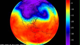 A Look at the US Cold Snap from NASA Infrared Imagery [upl. by Nagy]