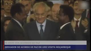 30 ANOS DOS ACORDOS DE PAZ MEDIADOR DO ACORDO DE PAZ EM 1992 VISITA MOÇAMBIQUE [upl. by Monia936]