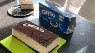 Unbaked oreo cheesecake EKONOMIS  puding cheesecake oreo Ide buat berbukatakjil di bulan puasa [upl. by Carli878]