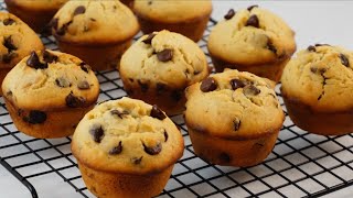 Chocolate Chip Muffin Easy Recipe [upl. by Nwahs]