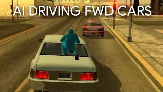 AI NPC Driving A FWD Cars Test  Realistic Handling v699 Beta 12  GTA SA [upl. by Thema]