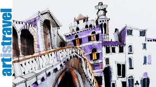 SKETCHING Venice with Brush Pens by IAN FENNELLY [upl. by Nitin429]