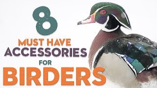 8 MUST HAVE Accessories for BIRDING [upl. by Naaman]