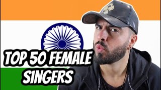 🇮🇳 Top 50 Indian Female Singers In 2021 British REACTION To Indian Music [upl. by Ruthy979]