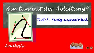 3  Was tun mit der Ableitung  Steigungswinkel [upl. by Keverne]