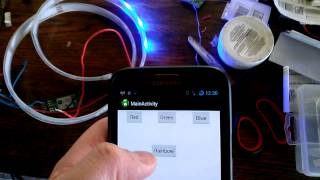 Android Arduino Bluetooth RGB LED strip control [upl. by Zehcnas769]