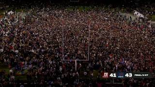 Auburn fans rush the field after wild ending to 4OT thriller vs Texas AampM  ESPN College Football [upl. by Llebyram]