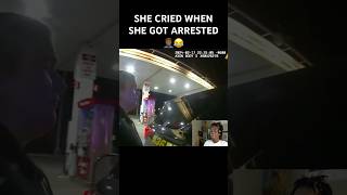 SHE CRIED WHEN SHE GOT ARRESTED🤦🏾‍♂️😂 funny dashcam comment like subscribe police dashcam [upl. by Ewart]