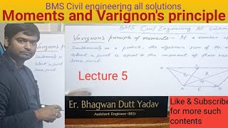 Moments and Varignons principle of momentsEngineering Mechanics [upl. by Ashman]