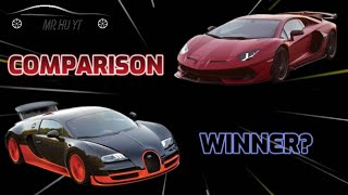 Bugatti Veyron Super Sport VS Lamborghini Aventador Svj  Comparison Video [upl. by Raine]